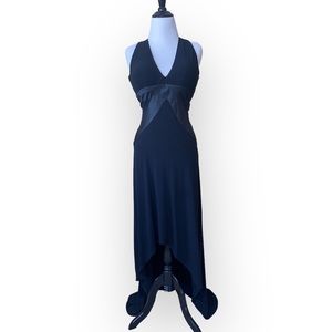 MORGAN & CO Tall Black High Low Dress